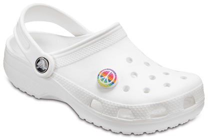 Jibbitz Rainbow Peace Sign