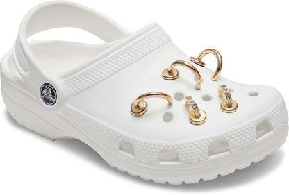 Jibbitz Summer Nostalgia Gold 5 Pack
