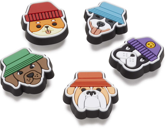 Jibbitz Dogs in Hats 5 Pack