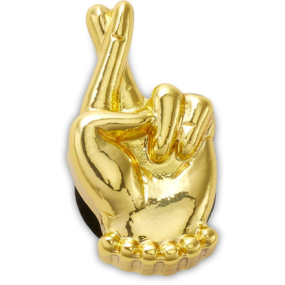 Jibbitz Gold Fingers Crossed