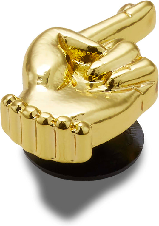 Jibbitz Gold Fingers Crossed