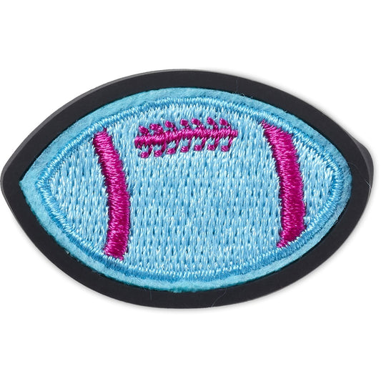 Jibbitz Neon Football Varsity Patch