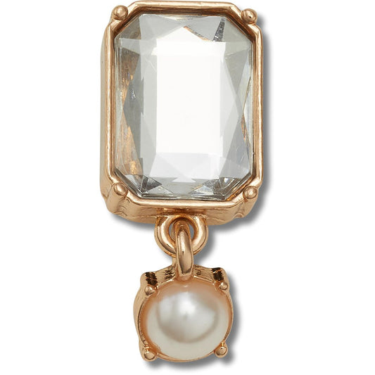 Jibbitz Gold Pearl Dangle