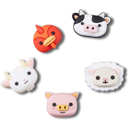 Jibbitz 3D Farm Animal Faces