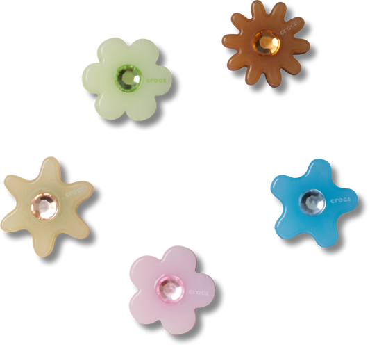 Jibbitz Acrylic Enlighten Flower 5 Pack