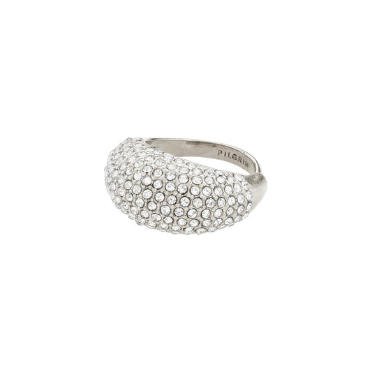 Focus Ring - Silver Plated - Crystal