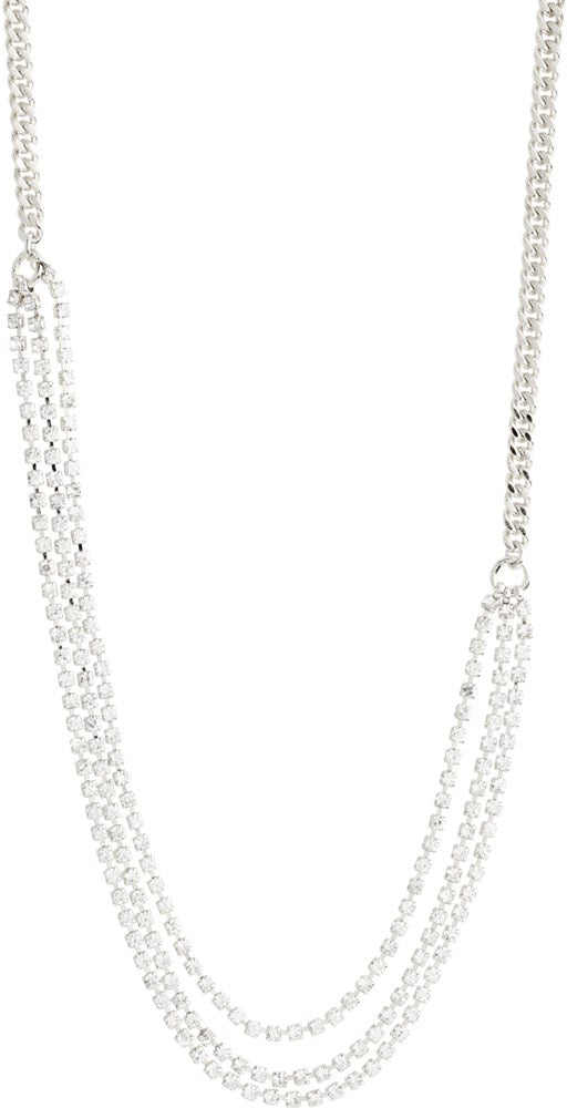 Blink Crystal Necklace - Silver Plated