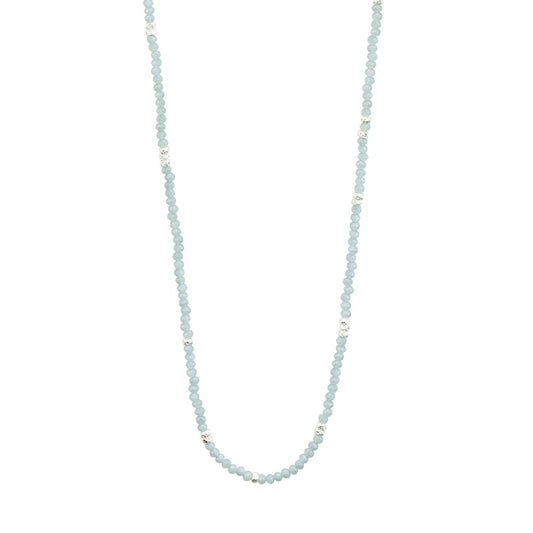 Thankful Light Purple Necklace - Silver Plated