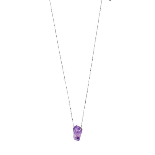 Chakra Necklace - Silver Plated - Third Eye - Amethyst