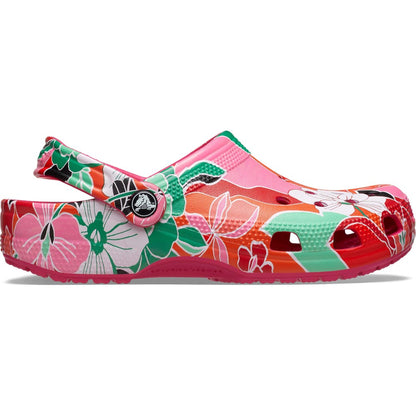 Classic Woodcut Floral Clog