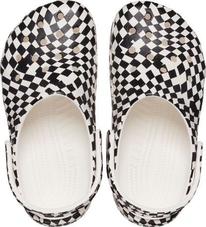 Classic Warped Checker Clog Kids