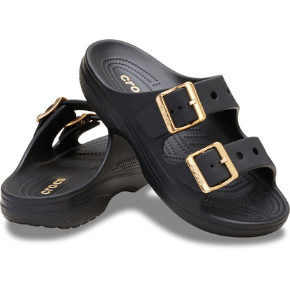 Women's Metallic Buckle Saturday Sandal