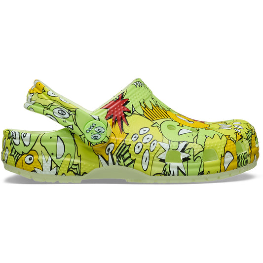 Classic Glow Monster Camo Clog Toddlers