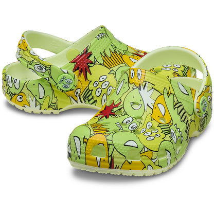 Classic Glow Monster Camo Clog Toddlers
