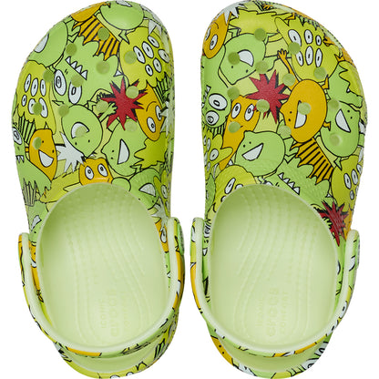 Classic Glow Monster Camo Clog Toddlers