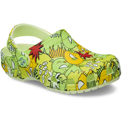 Classic Glow Monster Camo Clog Toddlers