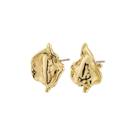 Lavender Recycled Earrings - Gold Plated