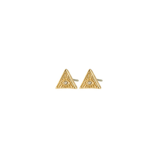Rylee Recycled Crystal Earrings - Gold Plated