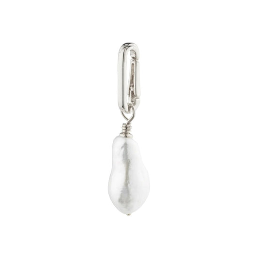 Charm Freshwater Pearl Pendant - Silver Plated