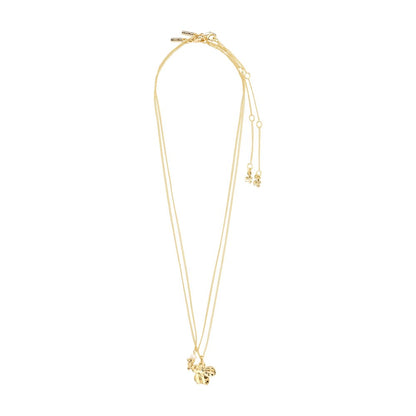 Zhuri Recycled Necklace 2-In-1 Set - Gold Plated