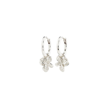 Charmaine Recycled Hoop Earrings - Silver Plated