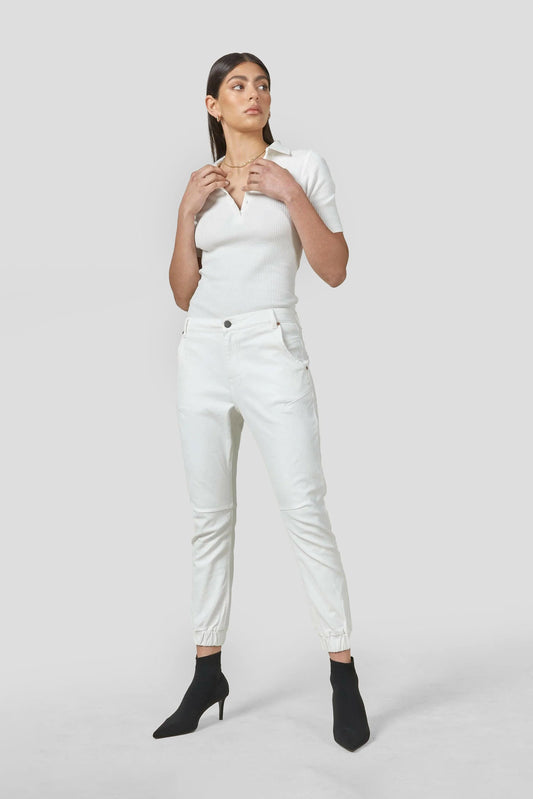 Coated Cuffed Jeans