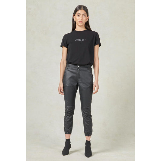 Coated Cuffed Jeans