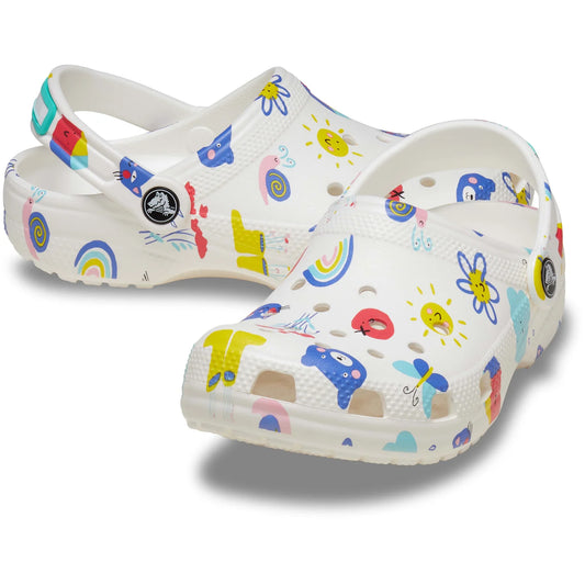 Classic Doodle Print Clog Toddlers