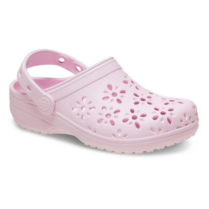 Classic Floral Cut Out Clog Kids