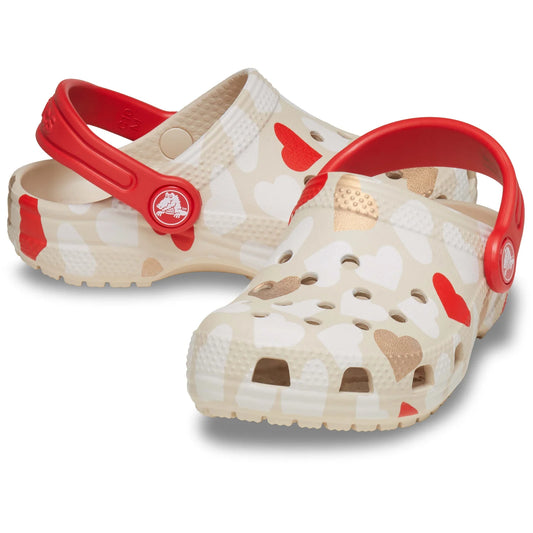 Classic Heart Print Clog Toddlers