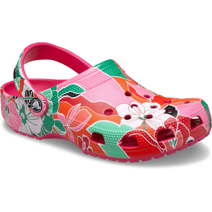 Classic Woodcut Floral Clog