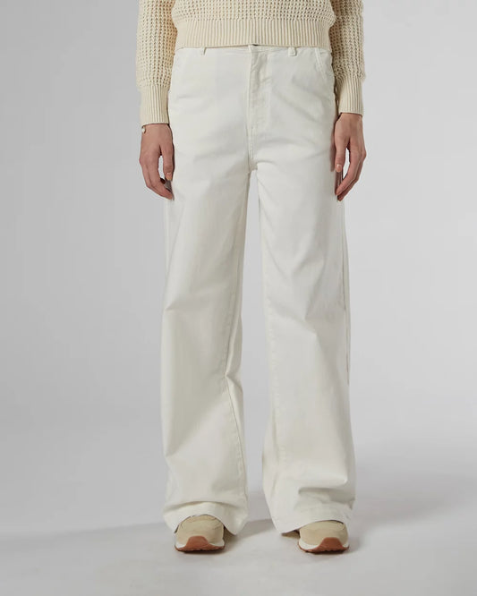 Mila Ivory Rise Palazzo Jeans